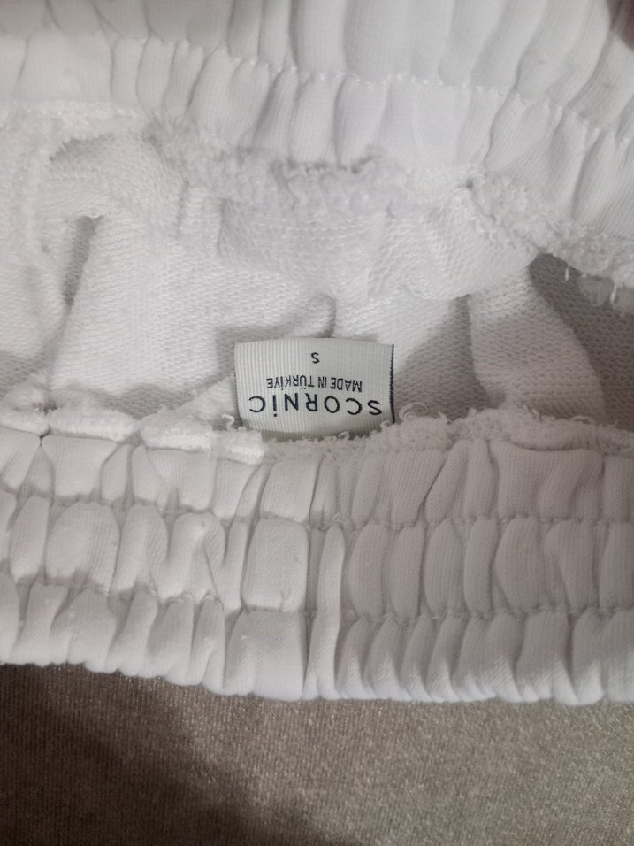 Beyaz Kadın Bermuda Şort Rahat Kesim - Görsel 2