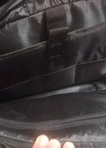 Siyah Erkek İş Çantası Fermuarlı - Görsel 6