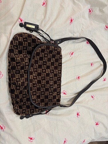 Vintage Sisley Monogram Çanta
