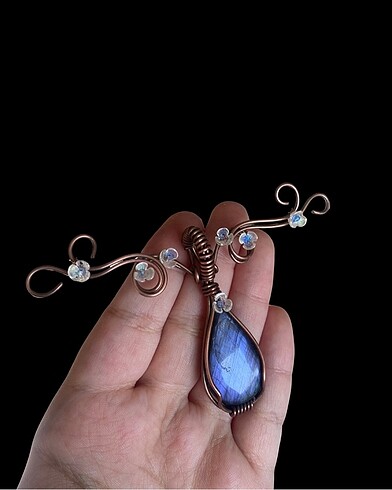 Labradorit Taşlı Choker Kolye