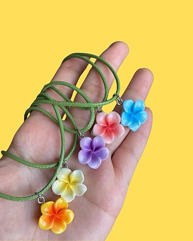 Çiçek Kolye Hibiscus Mini Charm