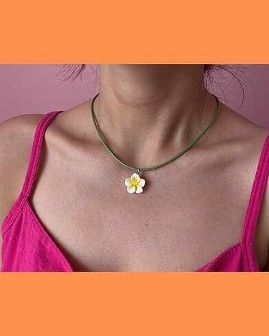 American Vintage Çiçek Kolye Hibiscus Mini Charm