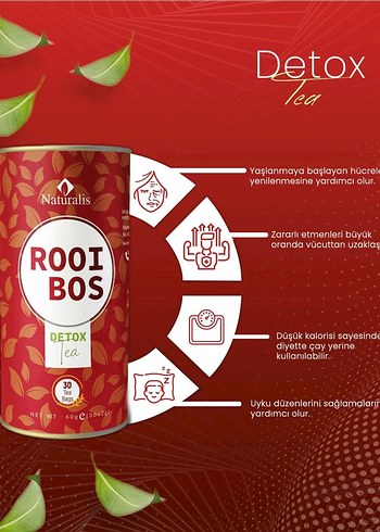 Naturalis Rooibos Detox Çayı 30'lu