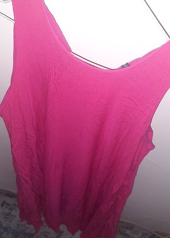 Trendyol & Milla Pembe Saten Dokulu Kolsuz Hamile Bluzu
