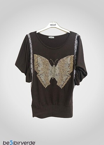 American Vintage PUL PAYET KELEBEK İŞLEMELİ KADIN BLUZ