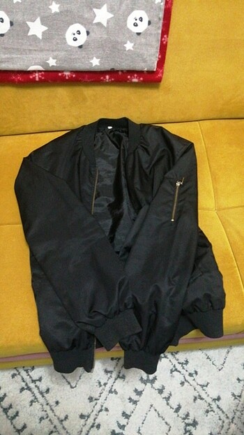 s Beden siyah Renk Bomber ceket