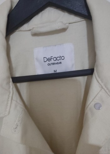 Bej Düğmeli Kadın Denim Ceket - Görsel 3