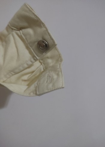 Bej Düğmeli Kadın Denim Ceket - Görsel 4