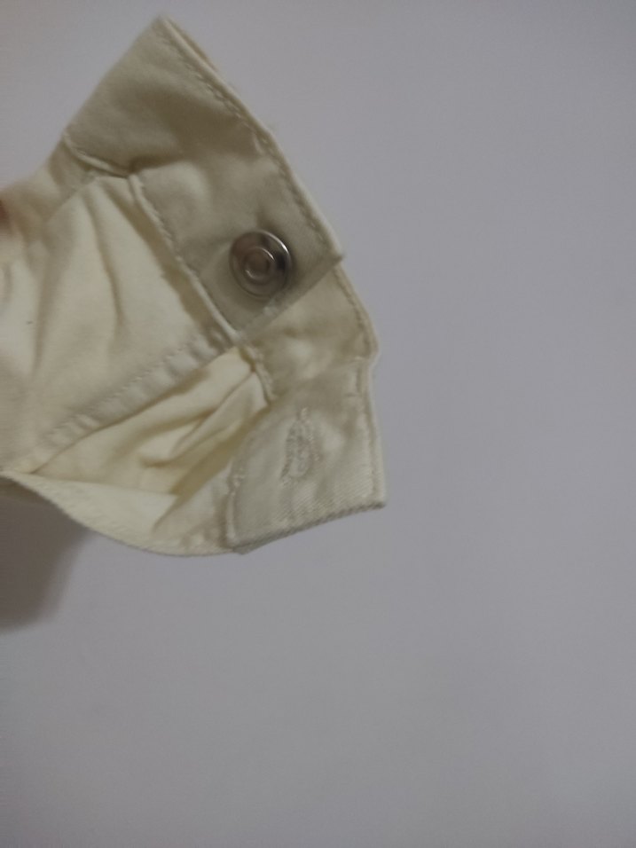 Bej Düğmeli Kadın Denim Ceket - Görsel 4