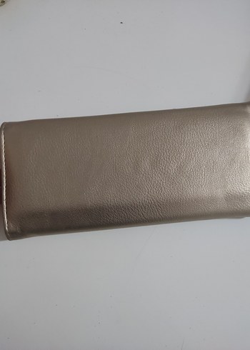 Bej Deri Kadın Portföy Cüzdan - Görsel 3