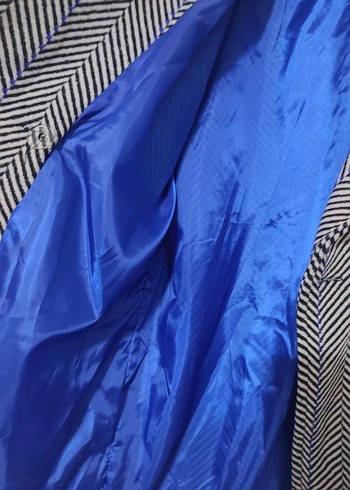 Zebra Desenli Midi Kadın Ceket - Görsel 2