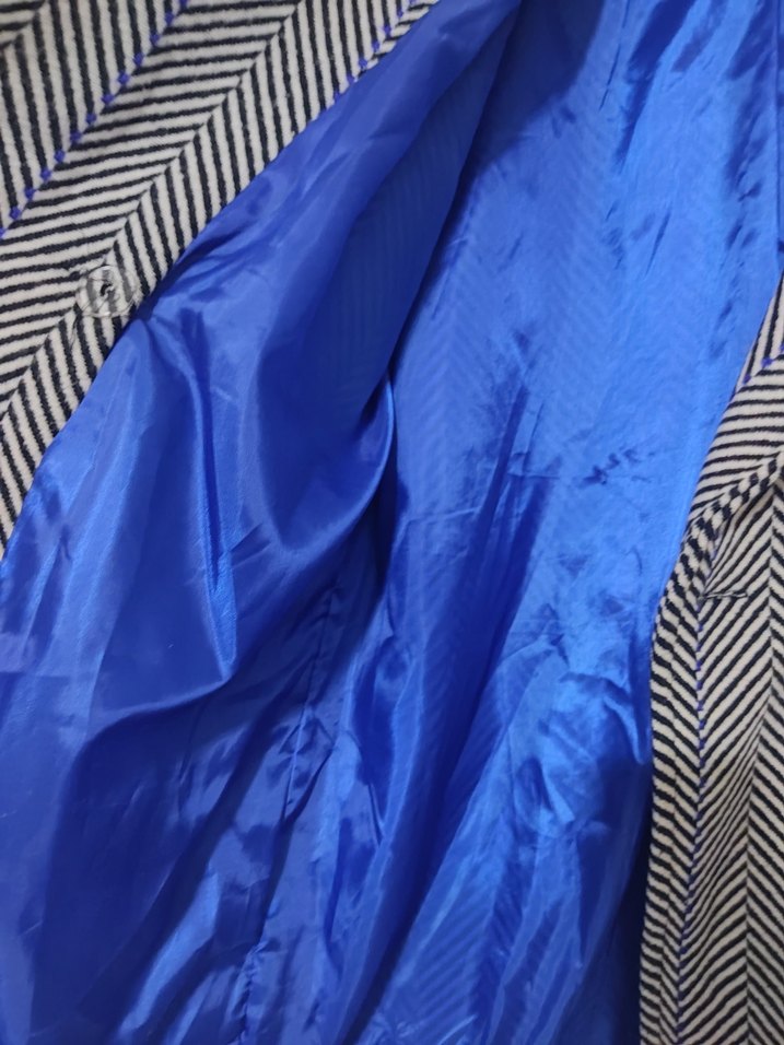 Zebra Desenli Midi Kadın Ceket - Görsel 2