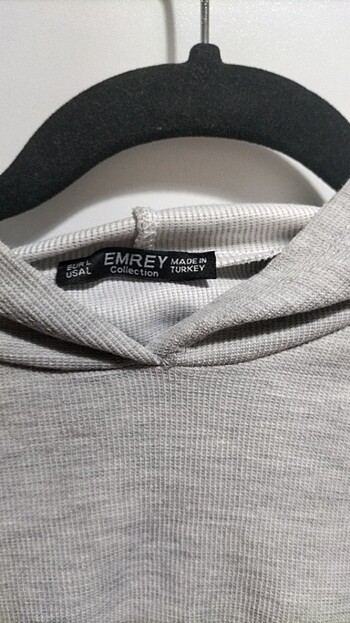 Diğer Gri crop sweatshirt