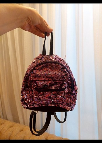 Mor Parlak Çocuk Sırt Çantası - Görsel 3