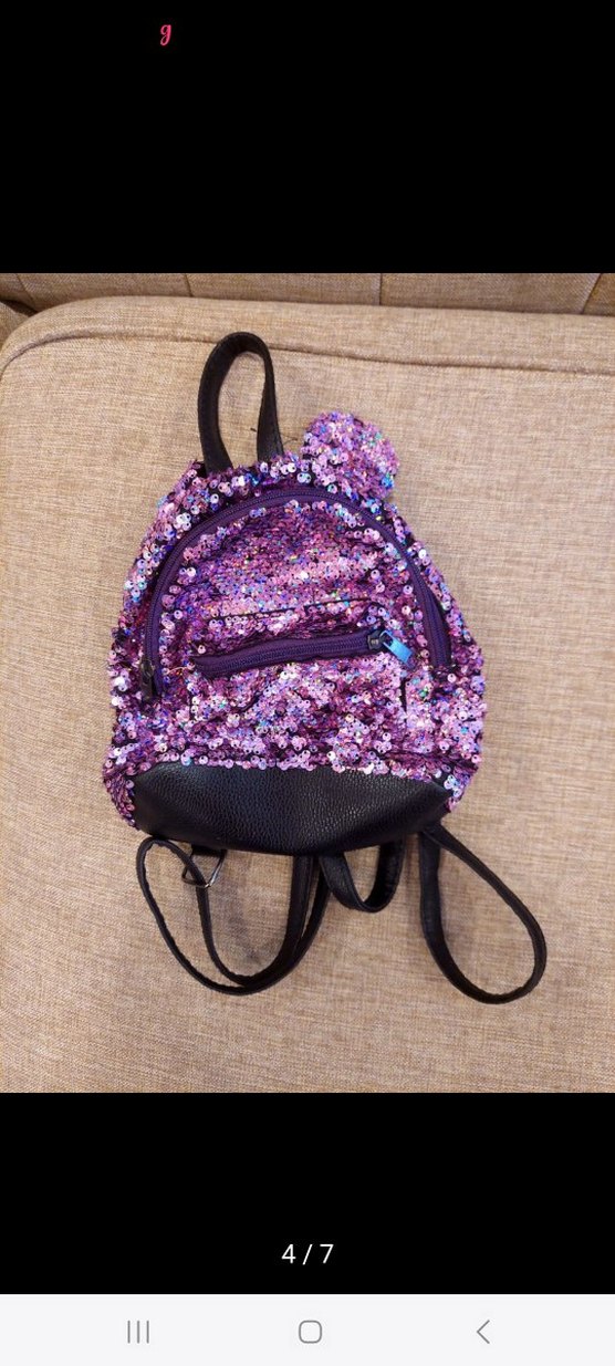 Mor Parlak Çocuk Sırt Çantası - Görsel 2