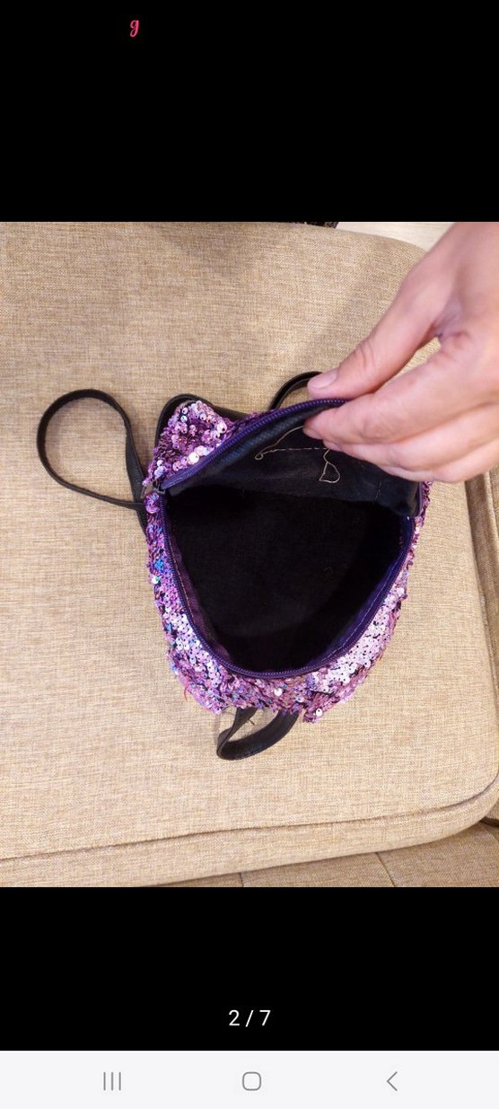 Mor Parlak Çocuk Sırt Çantası - Görsel 4