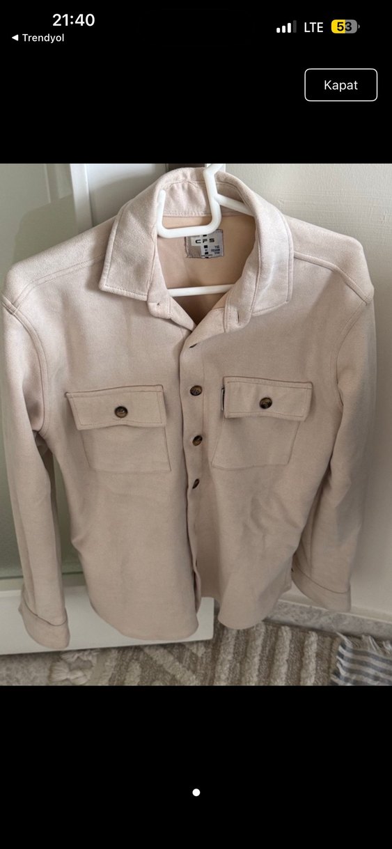 Kadın Beyaz Kısa Kollu Keten Gömlek - Görsel 4