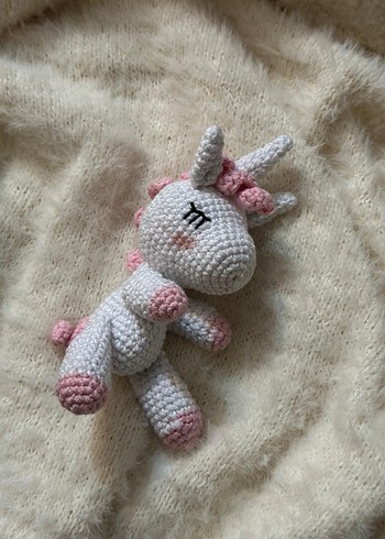 Pastel Beyaz Unicorn Peluş Oyuncak