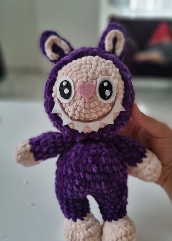 Mor Renkli Peluş Oyuncak LABUBUU