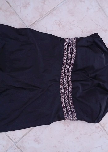 Zebra Desenli Drapeli Siyah Mini Mayo