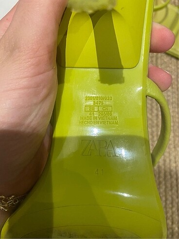 41 Beden Zara mint topuklu ayakkabı