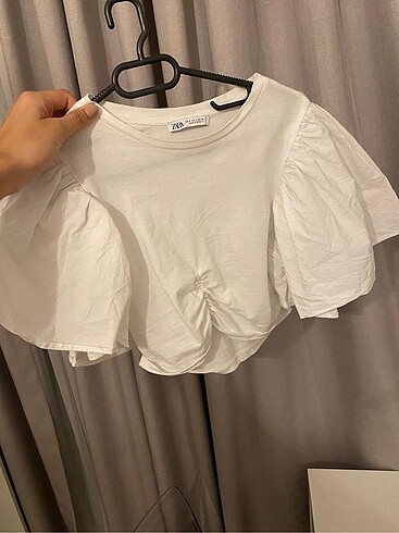 Zara balon kollu bluz