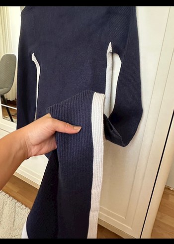 Stradivarius Fermuarlı lacivert Kadın kayak Tulum