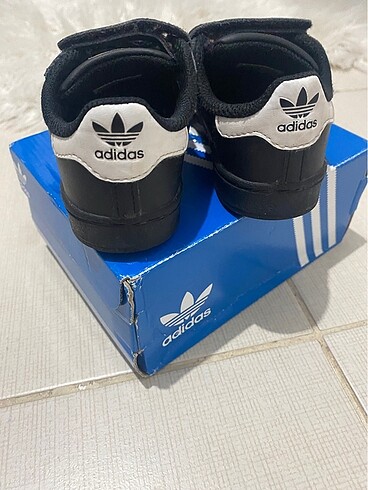 25 Beden siyah Renk Adidas süperstar çocuk 25 numara sorunsuz