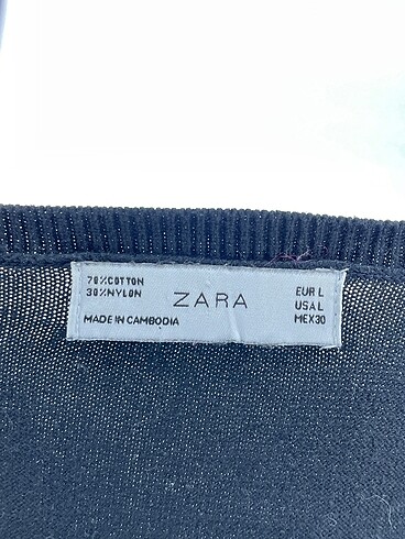 l Beden siyah Renk Zara Bluz %70 İndirimli.
