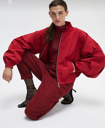 Mavi bomber ceket
