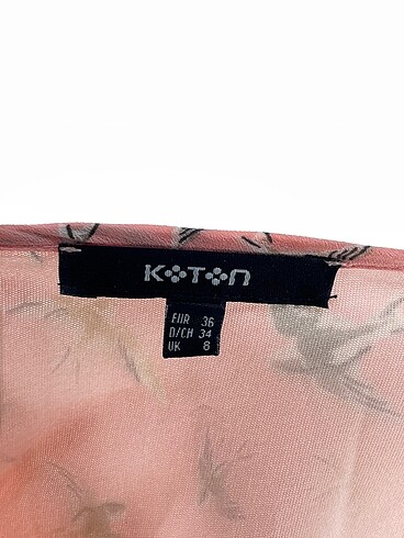 36 Beden pembe Renk Koton Günlük Elbise %70 İndirimli.