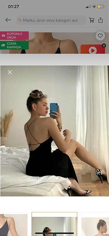 s Beden siyah Renk Detaylı elbise