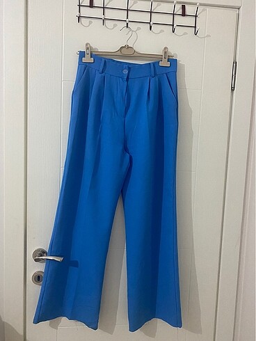 Mavi plazzo pantalon