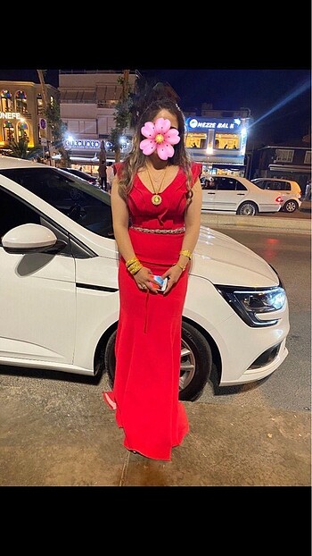 Kırmızı balık model abiye