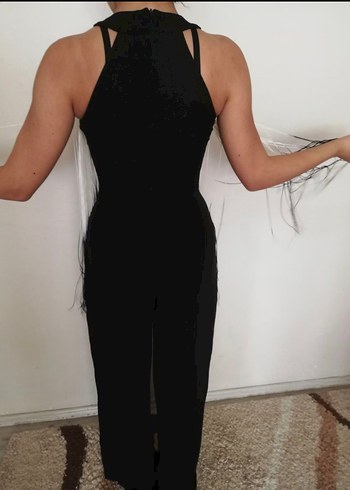 Siyah Püsküllü Kadın Tulum - Görsel 5