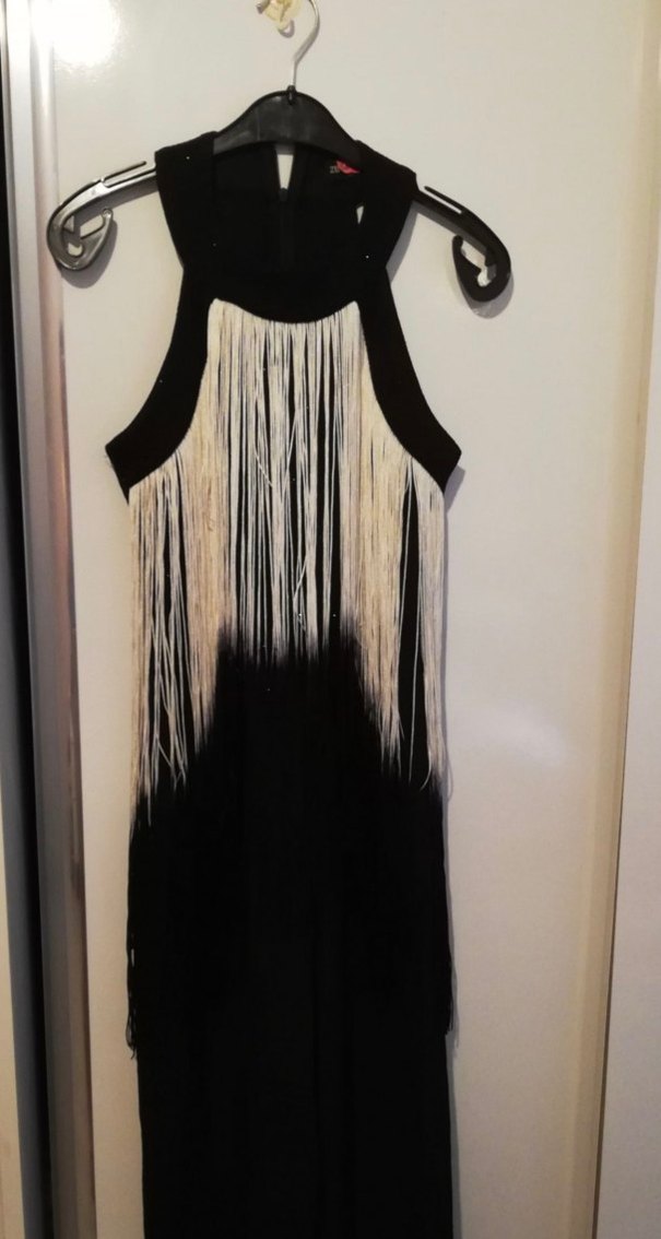 Siyah Püsküllü Kadın Tulum - Görsel 4