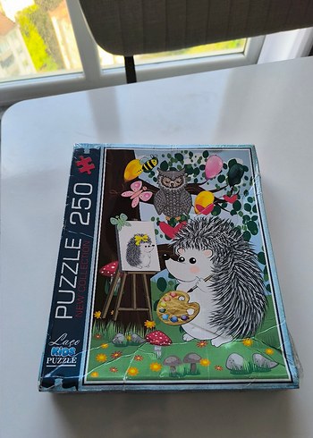250 Parça Gri Kirpi Temalı Çocuk Puzzle - Görsel 2