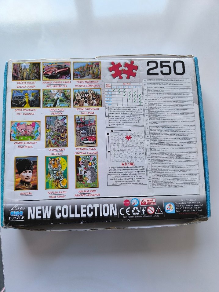 250 Parça Gri Kirpi Temalı Çocuk Puzzle - Görsel 4