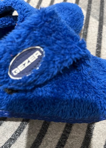 Mavi Erkek Çocuk Kışlık Kaydırmaz panduf - Görsel 3