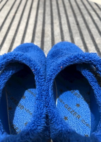 Mavi Erkek Çocuk Kışlık Kaydırmaz panduf - Görsel 4