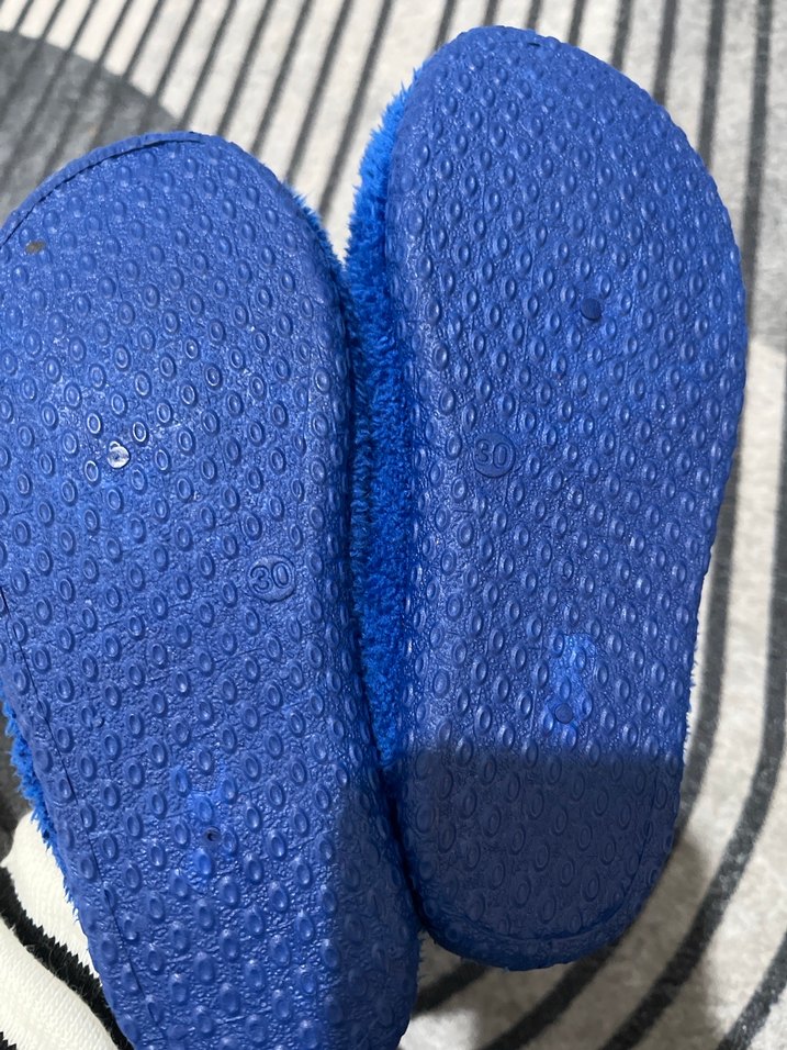 Mavi Erkek Çocuk Kışlık Kaydırmaz panduf - Görsel 5