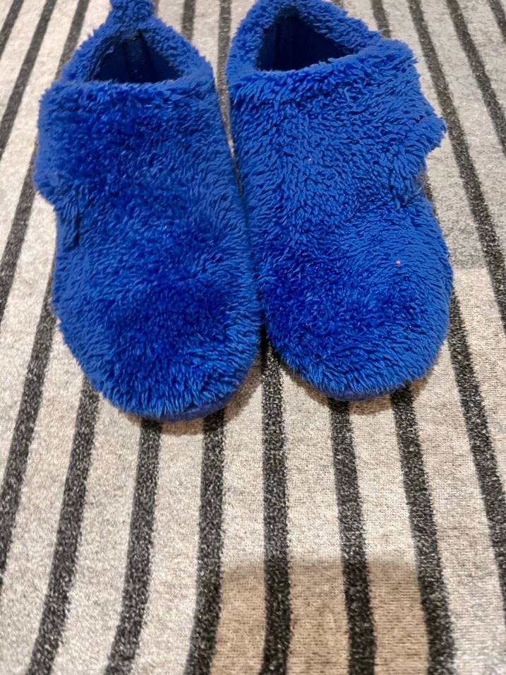 Mavi Erkek Çocuk Kışlık Kaydırmaz panduf - Görsel 2