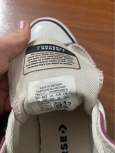 36 Beden pembe Renk Converse