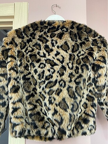 xs Beden çeşitli Renk Leopar desenli yarım ceket