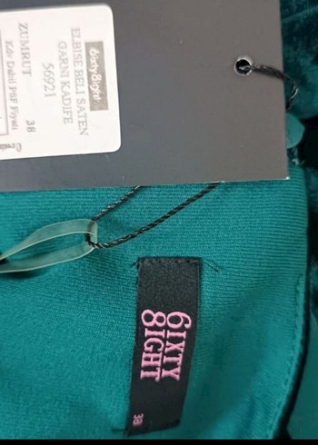 Kemer Detaylı Uzun Kadın Abiye Elbise - Görsel 6