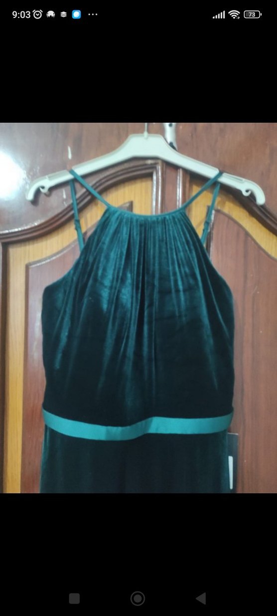 Kemer Detaylı Uzun  Kadın Abiye Elbise - Görsel 5