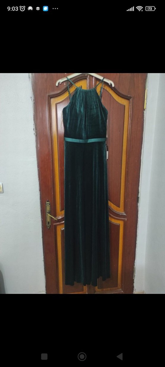 Kemer Detaylı Uzun  Kadın Abiye Elbise - Görsel 3