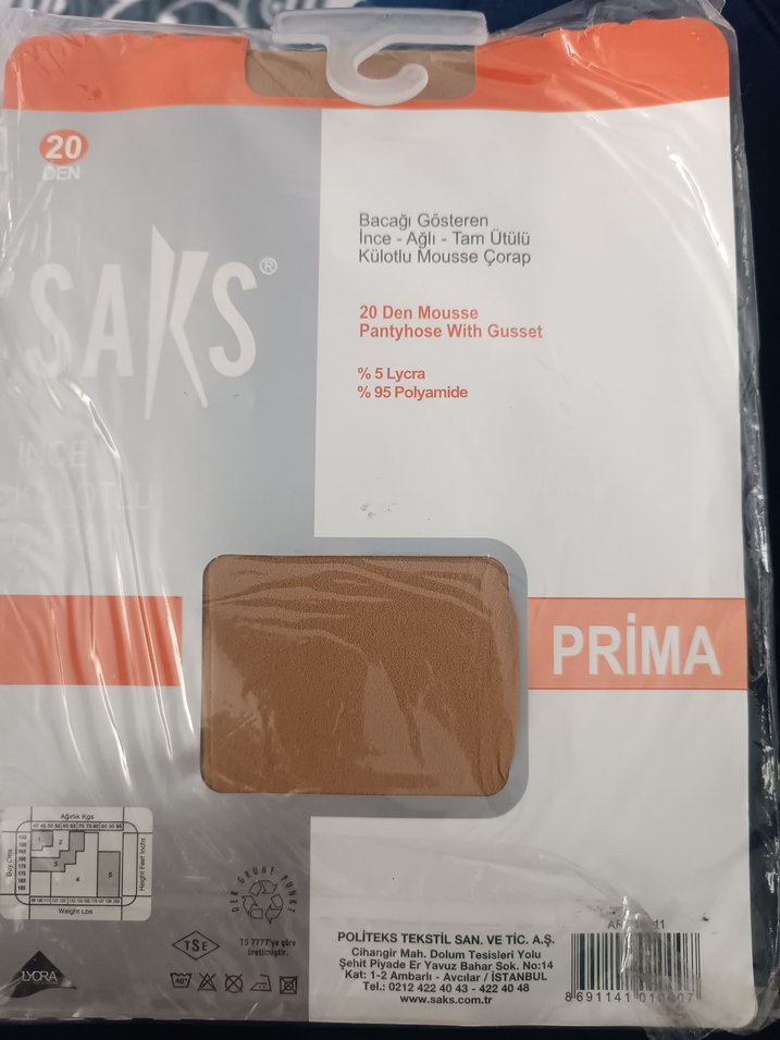 Saks Prima 20 Den İnce Külotlu Çorap - Görsel 2
