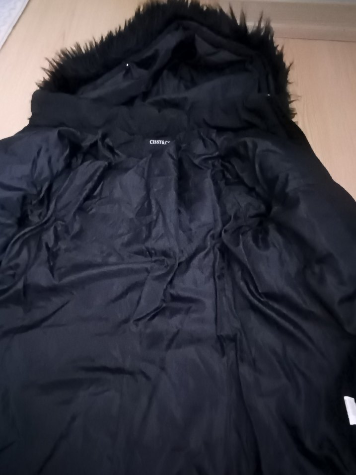 Kürklü Siyah Kadın Kışlık Mont - Görsel 2