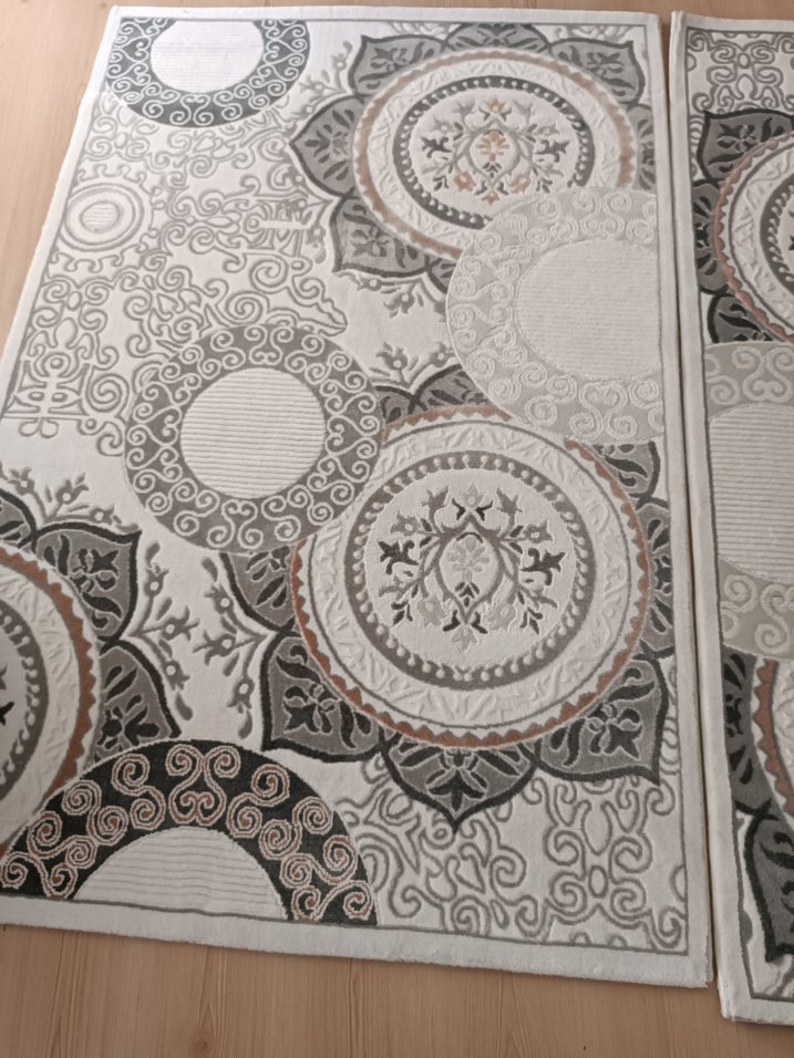 Gri Nakışlı  Halı - Görsel 3